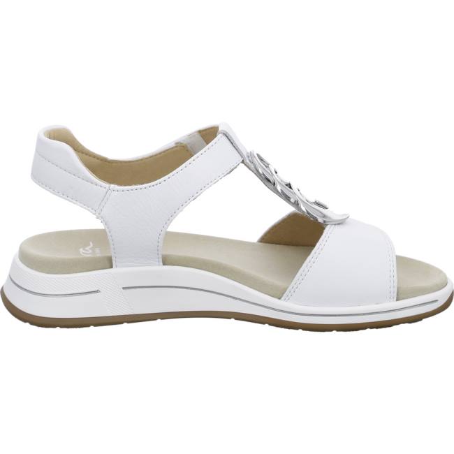 Ara Shoes Osaka Women's Sandals White | ARA435ZVF