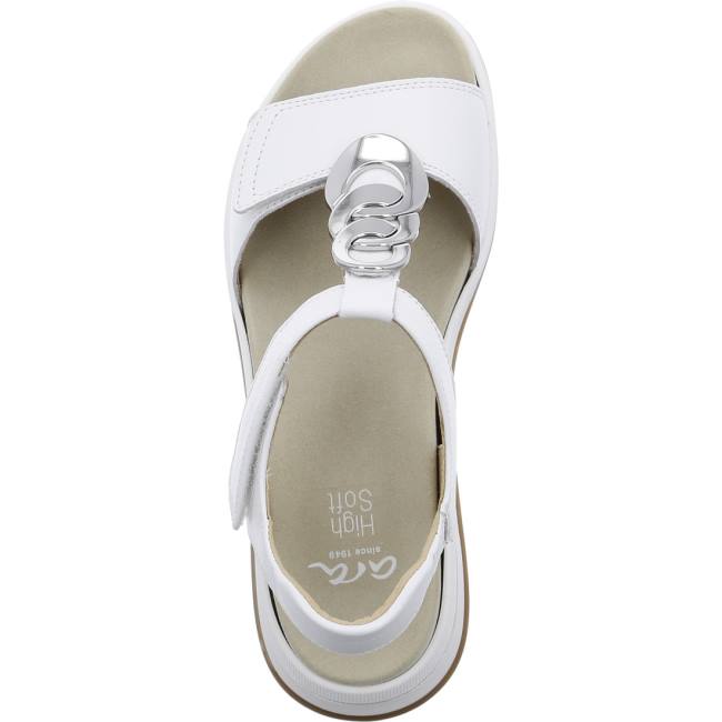 Ara Shoes Osaka Women's Sandals White | ARA435ZVF