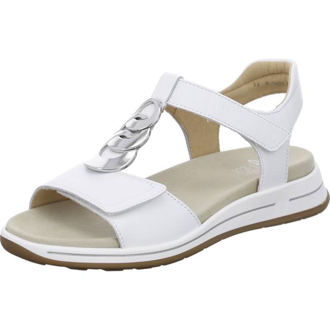 Ara Shoes Osaka Women\'s Sandals White | ARA435ZVF