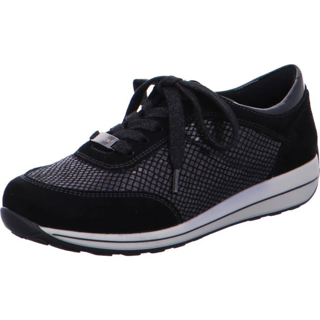 Ara Shoes Osaka Women\'s Trainers Black | ARA046HKJ