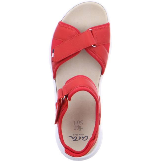 Ara Shoes Panama Flame Women's Sandals Red | ARA749KWH