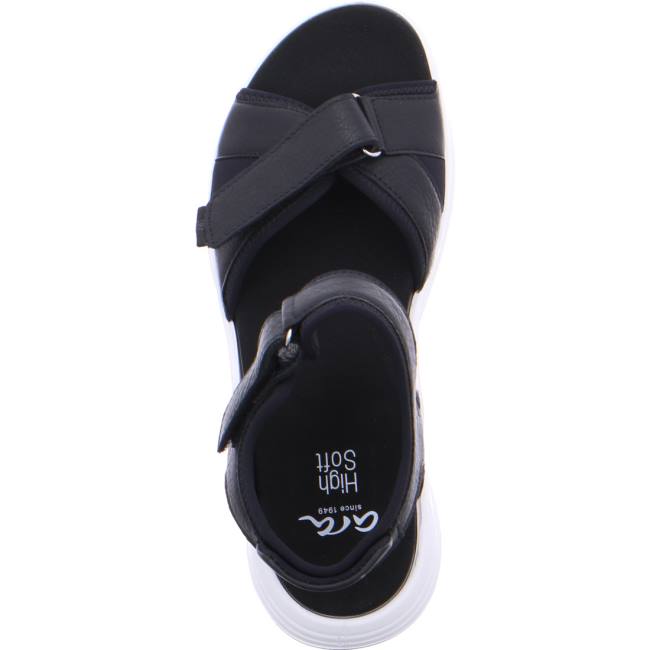 Ara Shoes Panama Women's Sandals Black | ARA735KQI