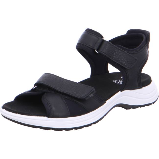 Ara Shoes Panama Women\'s Sandals Black | ARA735KQI