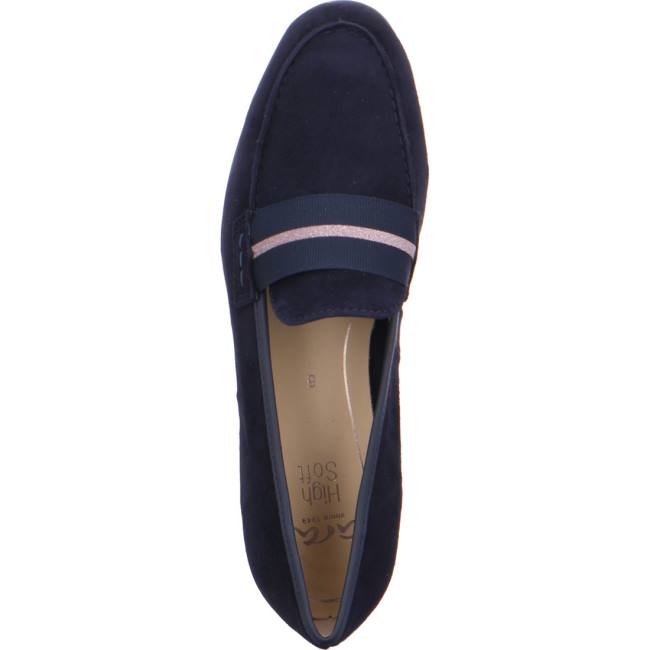 Ara Shoes Penny Kent Women's Loafers Blue | ARA723ZJC