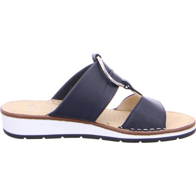 Ara Shoes Positano Women's Mules Blue | ARA958HRI