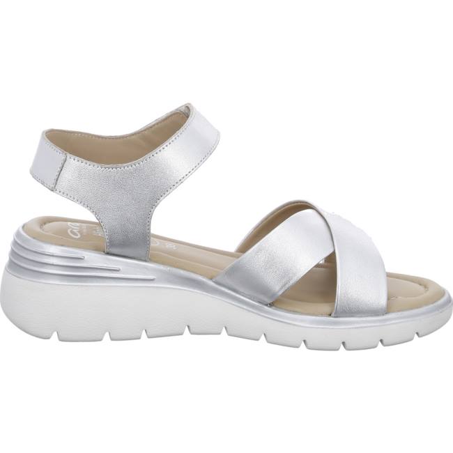 Ara Shoes Rimini Silver Women's Sandals Grey | ARA082DKH