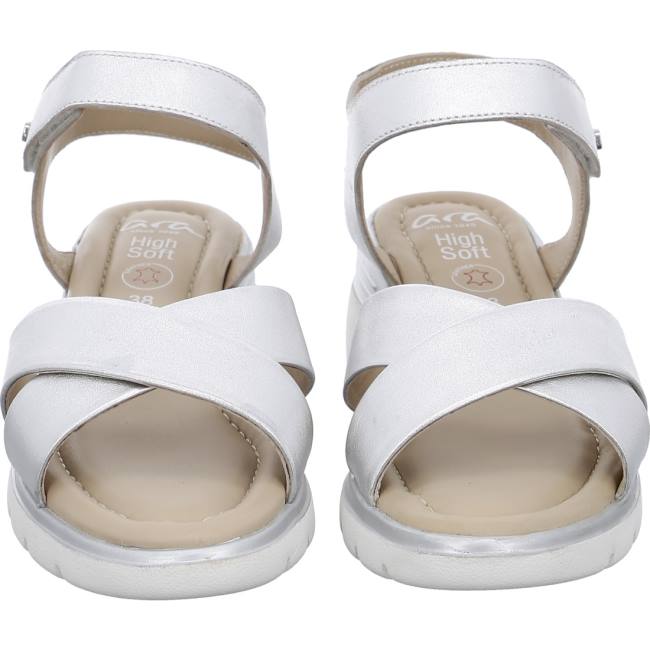 Ara Shoes Rimini Silver Women's Sandals Grey | ARA082DKH