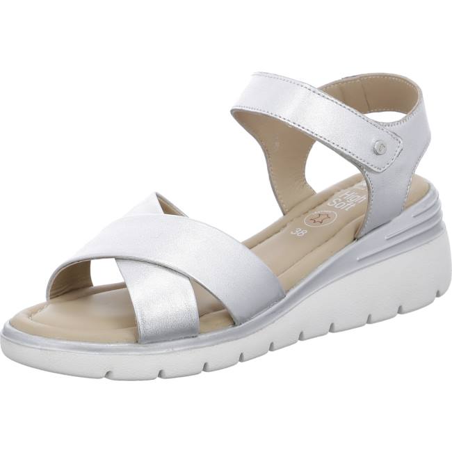 Ara Shoes Rimini Silver Women\'s Sandals Grey | ARA082DKH