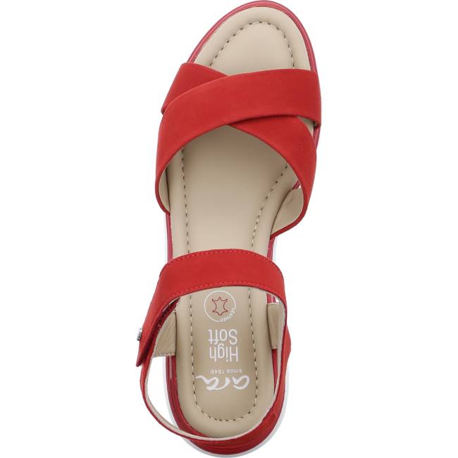 Ara Shoes Rimini Women's Sandals Red | ARA973CMJ