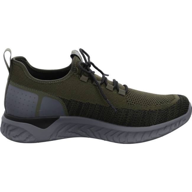 Ara Shoes San Diego Olive-black Men's Trainers Green | ARA649HNJ