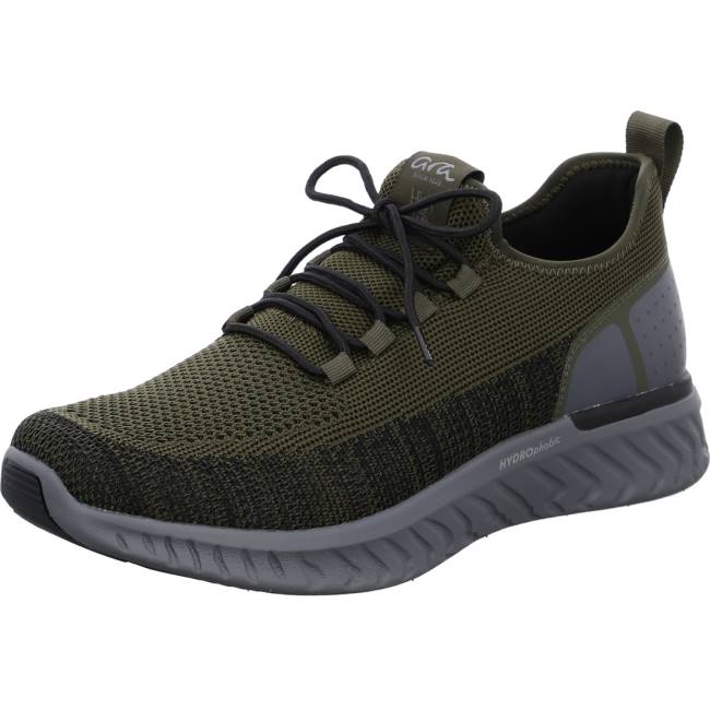 Ara Shoes San Diego Olive-black Men\'s Trainers Green | ARA649HNJ