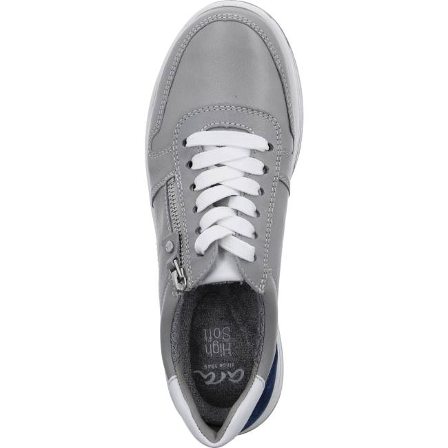 Ara Shoes Sapporo Oyster Women's Trainers Grey | ARA951LZD