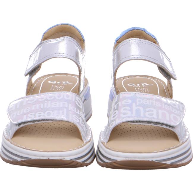 Ara Shoes Sapporo Silver Women's Sandals Grey | ARA425SOQ