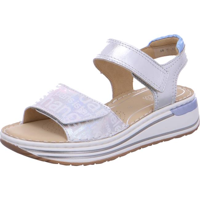 Ara Shoes Sapporo Silver Women\'s Sandals Grey | ARA425SOQ