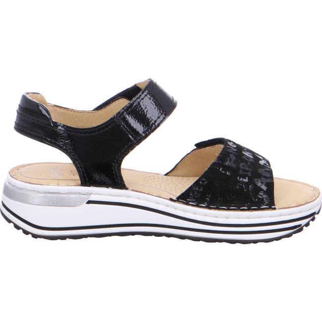 Ara Shoes Sapporo Women's Sandals Black | ARA679OFL