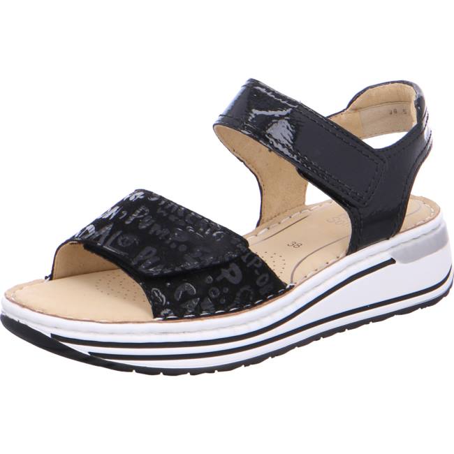 Ara Shoes Sapporo Women\'s Sandals Black | ARA679OFL