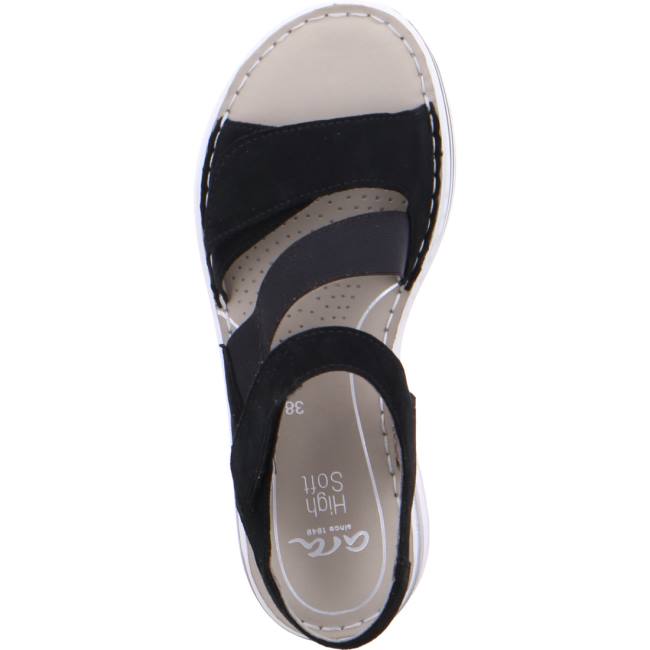 Ara Shoes Sapporo Women's Sandals Black | ARA974UBN