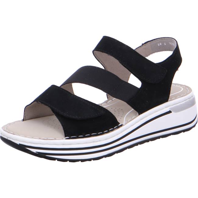 Ara Shoes Sapporo Women\'s Sandals Black | ARA974UBN