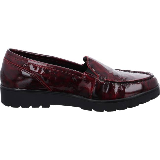 Ara Shoes Slip-ons Dallas Chianti Women's Loafers Red | ARA792TWX