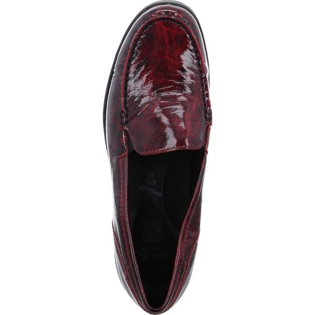 Ara Shoes Slip-ons Dallas Chianti Women's Loafers Red | ARA792TWX