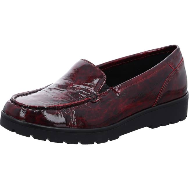 Ara Shoes Slip-ons Dallas Chianti Women\'s Loafers Red | ARA792TWX