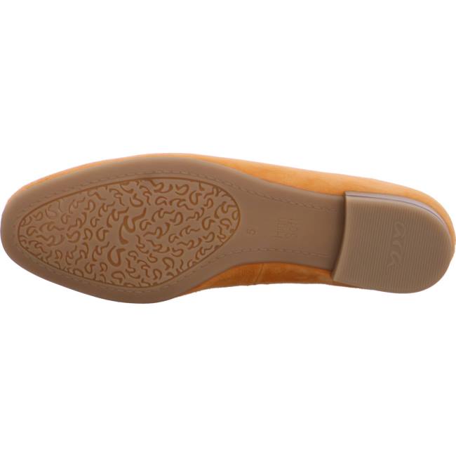 Ara Shoes Slip-ons Kent Women's Loafers Yellow | ARA723WKG