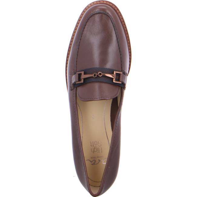 Ara Shoes Slip-ons Kent Women's Loafers Brown | ARA810DTJ