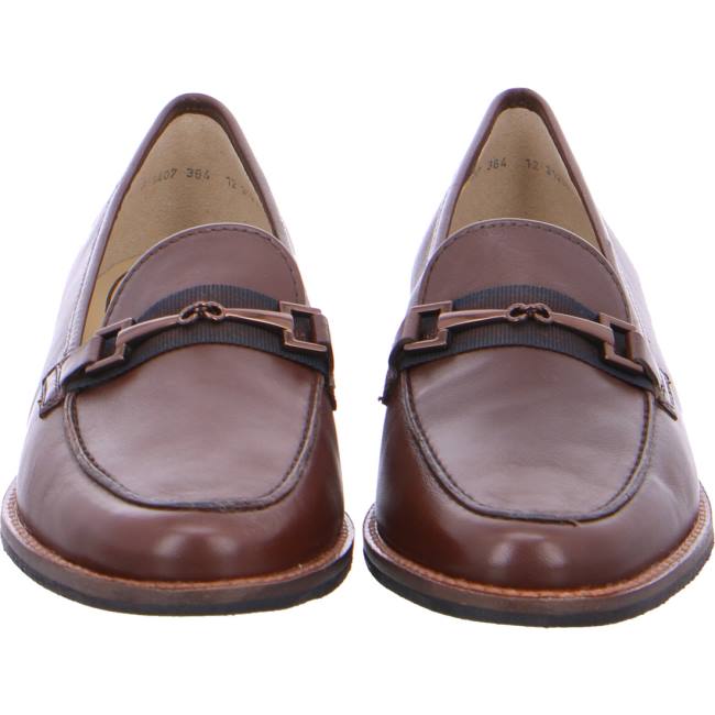 Ara Shoes Slip-ons Kent Women's Loafers Brown | ARA810DTJ