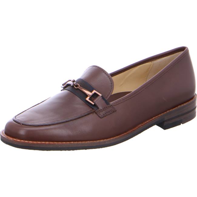 Ara Shoes Slip-ons Kent Women\'s Loafers Brown | ARA810DTJ