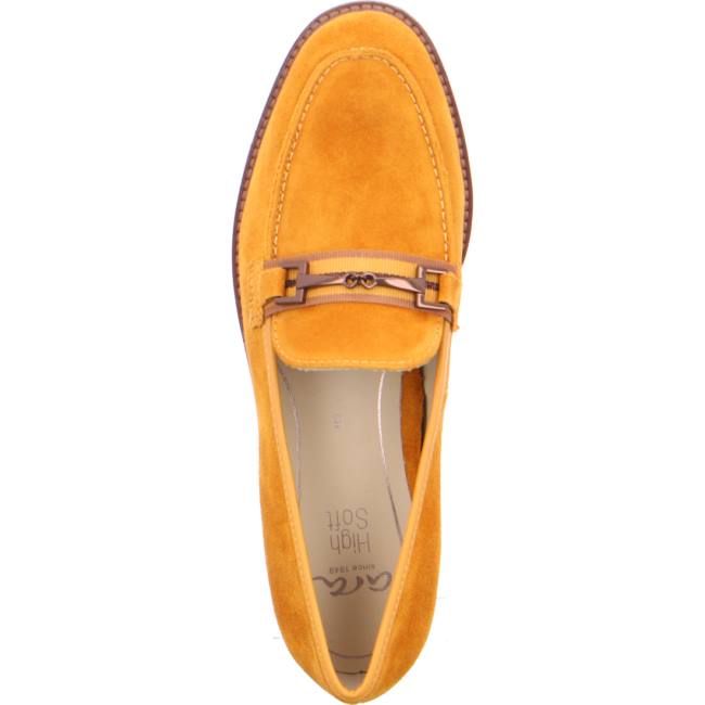 Ara Shoes Slip-ons Kent Women's Loafers Yellow | ARA947FBN