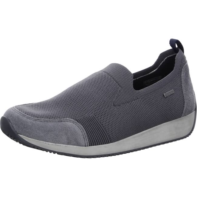 Ara Shoes Slip-ons Lissabon Graphit Women\'s Loafers Grey | ARA073GQV