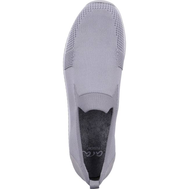 Ara Shoes Slip-ons Lissabon Pebble Women's Loafers Grey | ARA132PZS