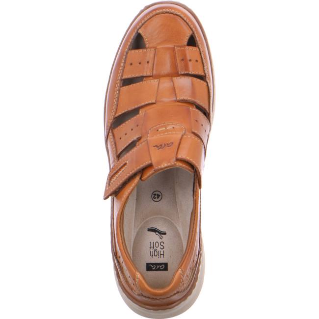 Ara Shoes Slip-ons Pedro Tan Men's Sandals Brown | ARA471JAI