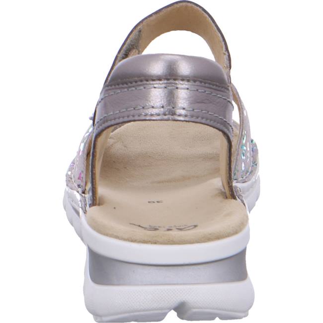 Ara Shoes Tampa Silver-grey Women's Sandals Grey | ARA537AVW