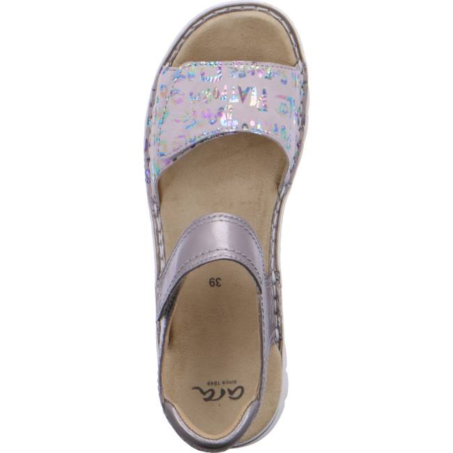 Ara Shoes Tampa Silver-grey Women's Sandals Grey | ARA537AVW