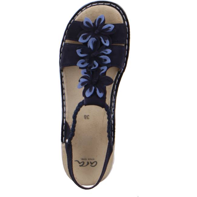 Ara Shoes Tampa Sky Navy Women's Sandals Blue | ARA528QMD