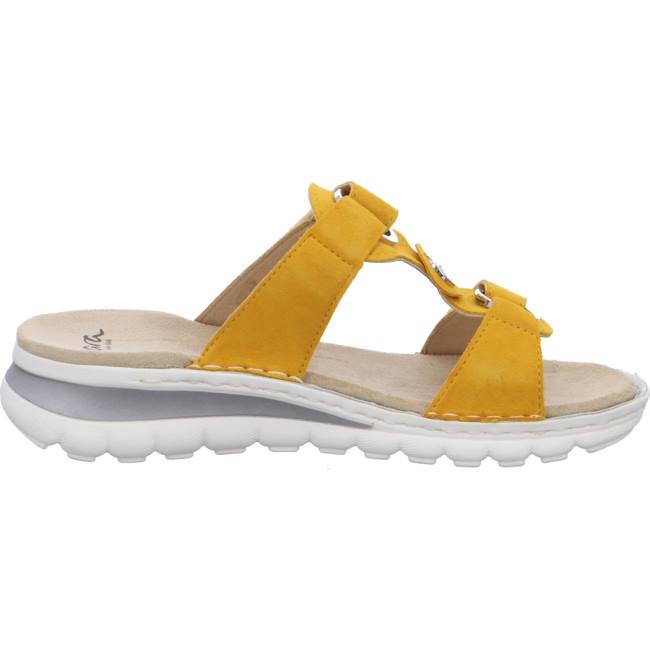 Ara Shoes Tampa Sun Women's Mules Yellow | ARA789DPF