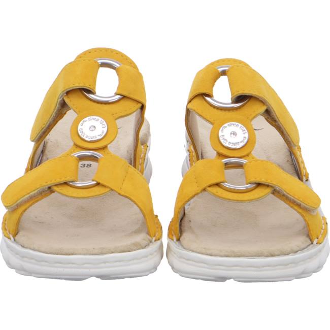 Ara Shoes Tampa Sun Women's Mules Yellow | ARA789DPF