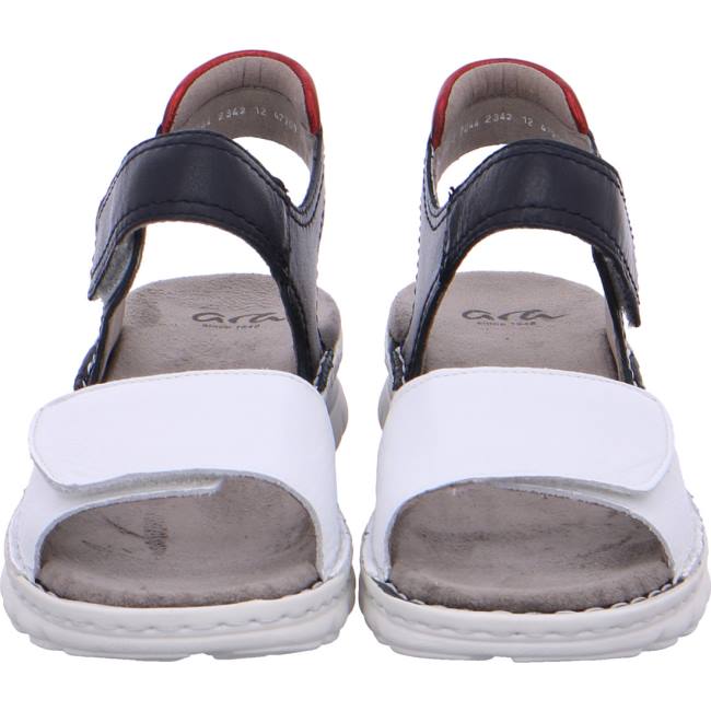 Ara Shoes Tampa Women's Sandals White / Black | ARA768TWU