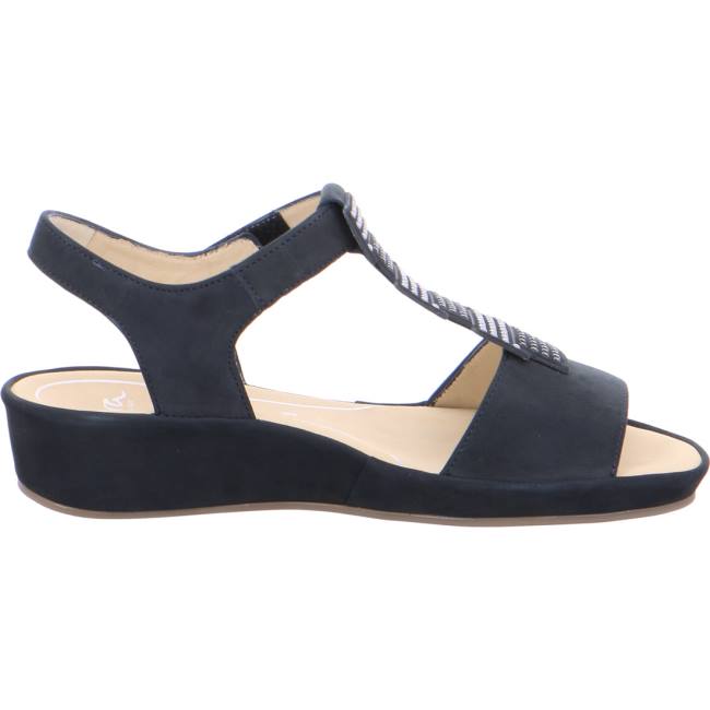 Ara Shoes Wedge Capri Women's Sandals Blue | ARA213HQM