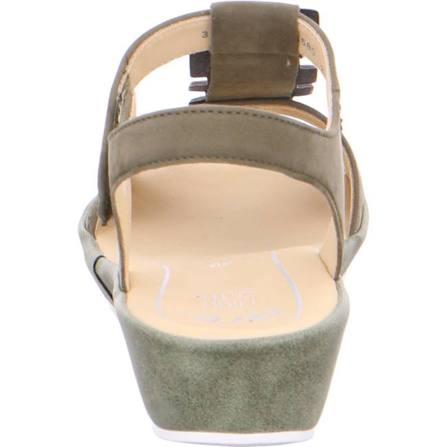 Ara Shoes Wedge Capri Women's Sandals Green | ARA035YTR