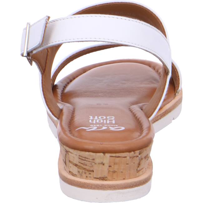 Ara Shoes Wedge Carmel Women's Sandals White | ARA842GAF