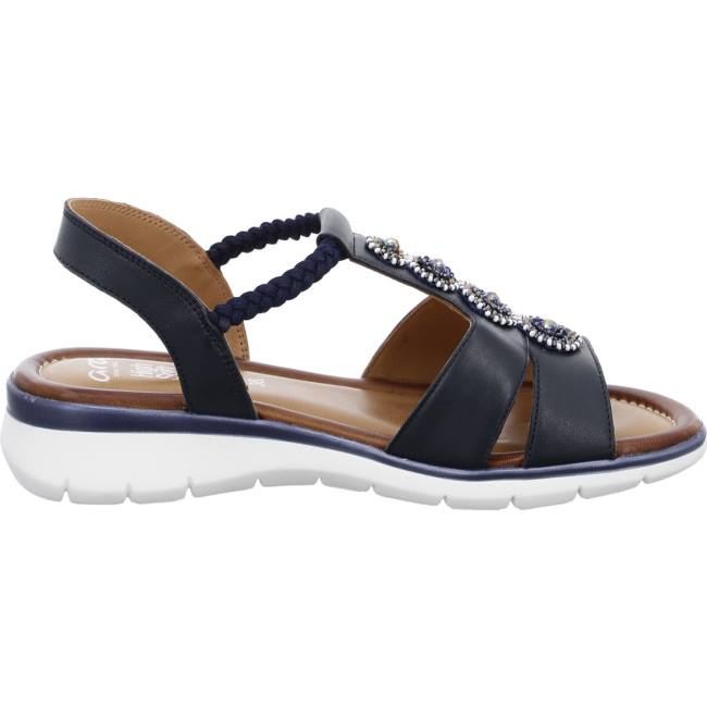 Ara Shoes Wedge Kreta Women's Sandals Blue | ARA851DMZ