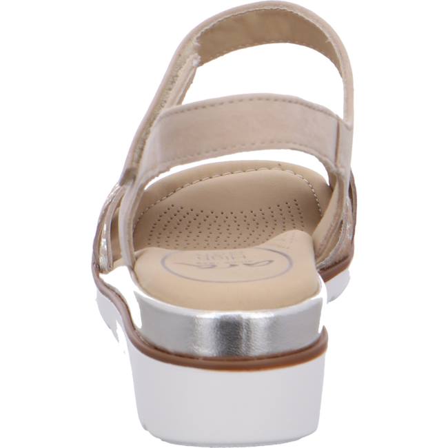 Ara Shoes Wedge Lugano Women's Sandals Beige | ARA172FWY