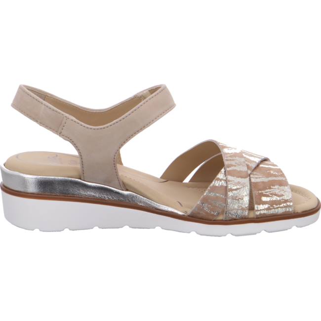 Ara Shoes Wedge Lugano Women's Sandals Beige | ARA172FWY