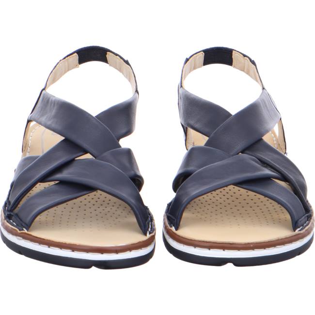 Ara Shoes Wedge Positano Women's Sandals Blue | ARA143FVS