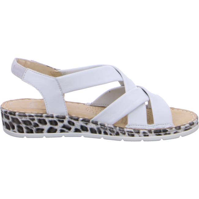 Ara Shoes Wedge Positano Women's Sandals White | ARA961VDR