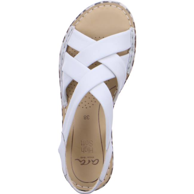 Ara Shoes Wedge Positano Women's Sandals White | ARA961VDR