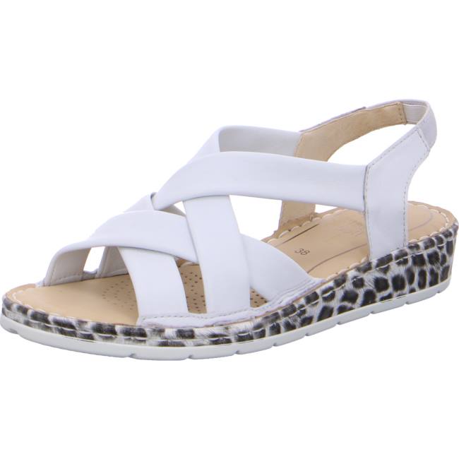 Ara Shoes Wedge Positano Women\'s Sandals White | ARA961VDR