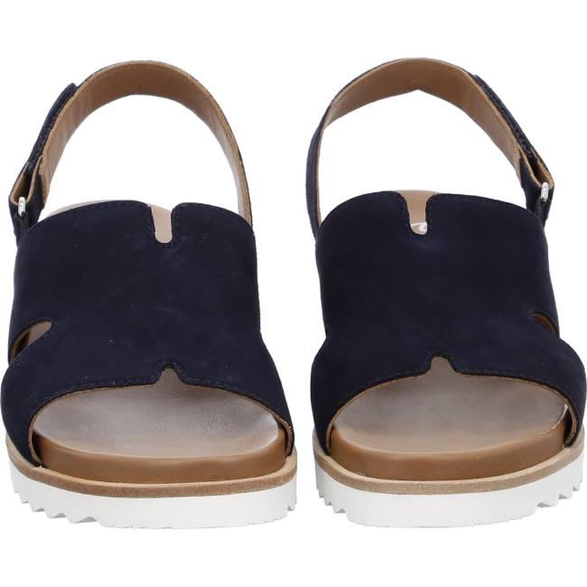 Ara Shoes Wedge Valencia Women's Sandals Blue | ARA385VQX